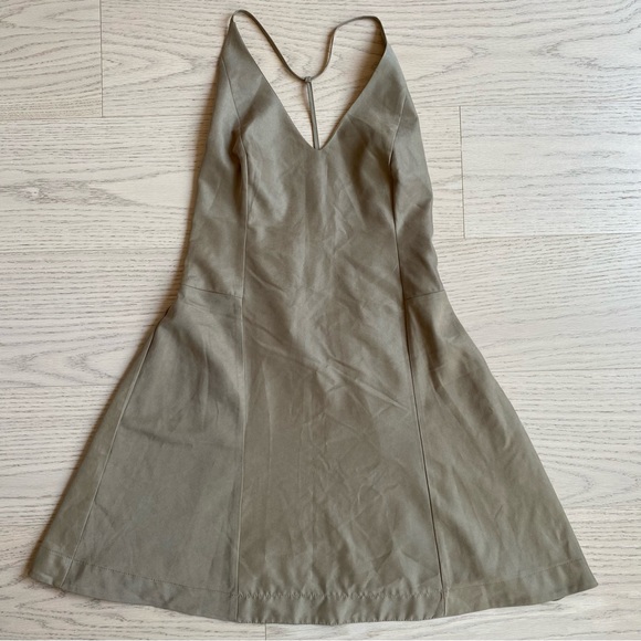 CANAL Dress, Backless, Strappy, Mini, Made in Brazil, Tan/Khaki, Women’s (US M) - Picture 7 of 9